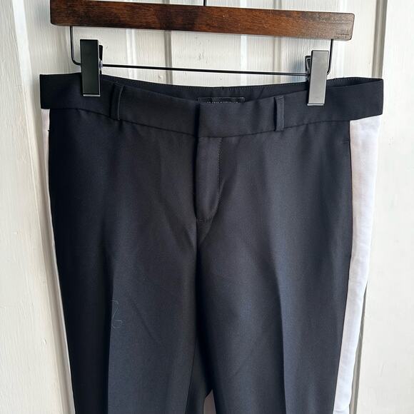 Banana Republic  Avery Tuxedo Stripe Mid Rise Dress Pant Trousers - Picture 3 of 9